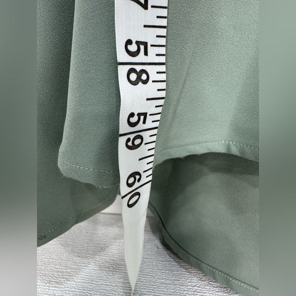 Portia & Scarlett floral appliqué bridesmaid/ formal gown sage green size S - Picture 9 of 14